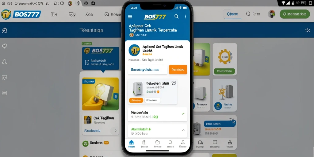 Antarmuka BOS777 menampilkan informasi tagihan listrik dengan jelas.