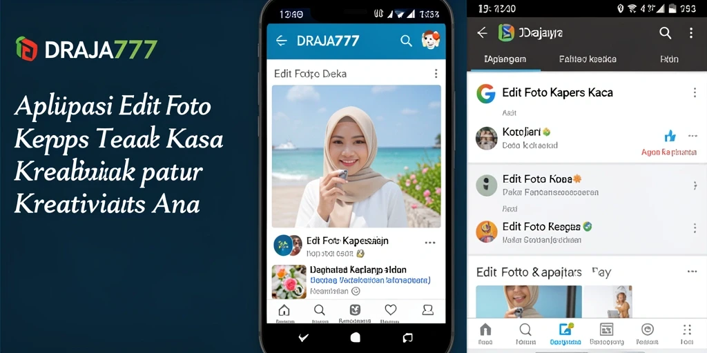 Tampilan antarmuka DRAJA777 untuk editing foto kertas kaca yang menarik.