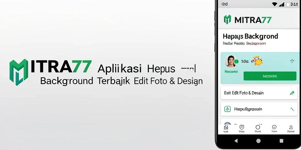 Tampilan antarmuka aplikasi MITRA77 yang sederhana dan fungsional.