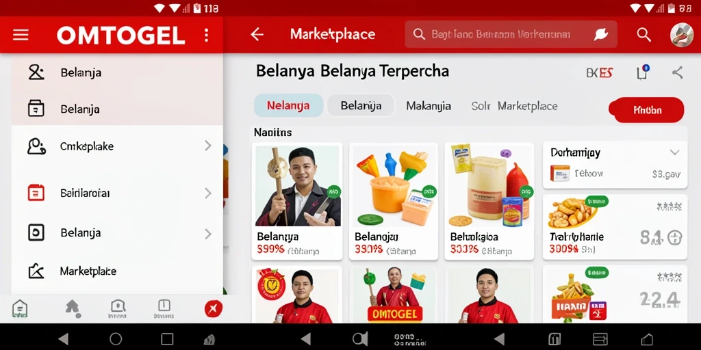 Antarmuka aplikasi OMTOGEL yang modern dan mudah digunakan.