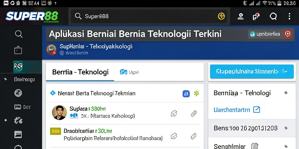 Tampilan antarmuka SUPER88 yang intuitif dan modern.