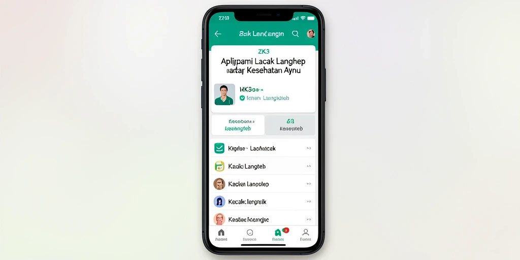 Tampilan antarmuka pengguna ZK3 dengan fitur Lacak Langkah yang intuitif.